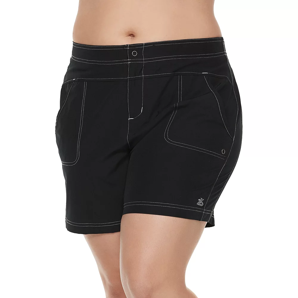 Plus Size ZeroXposur Hybrid Swim Shorts