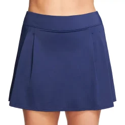 Plus Size Mazu Swim Pleated Thigh Minimizer Swim Skirt