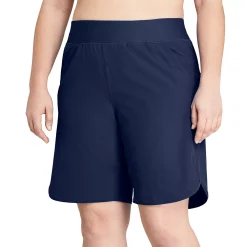 Petite Lands' End Quick Dry Thigh-Minimizer With Panty Swim Long Board Shorts