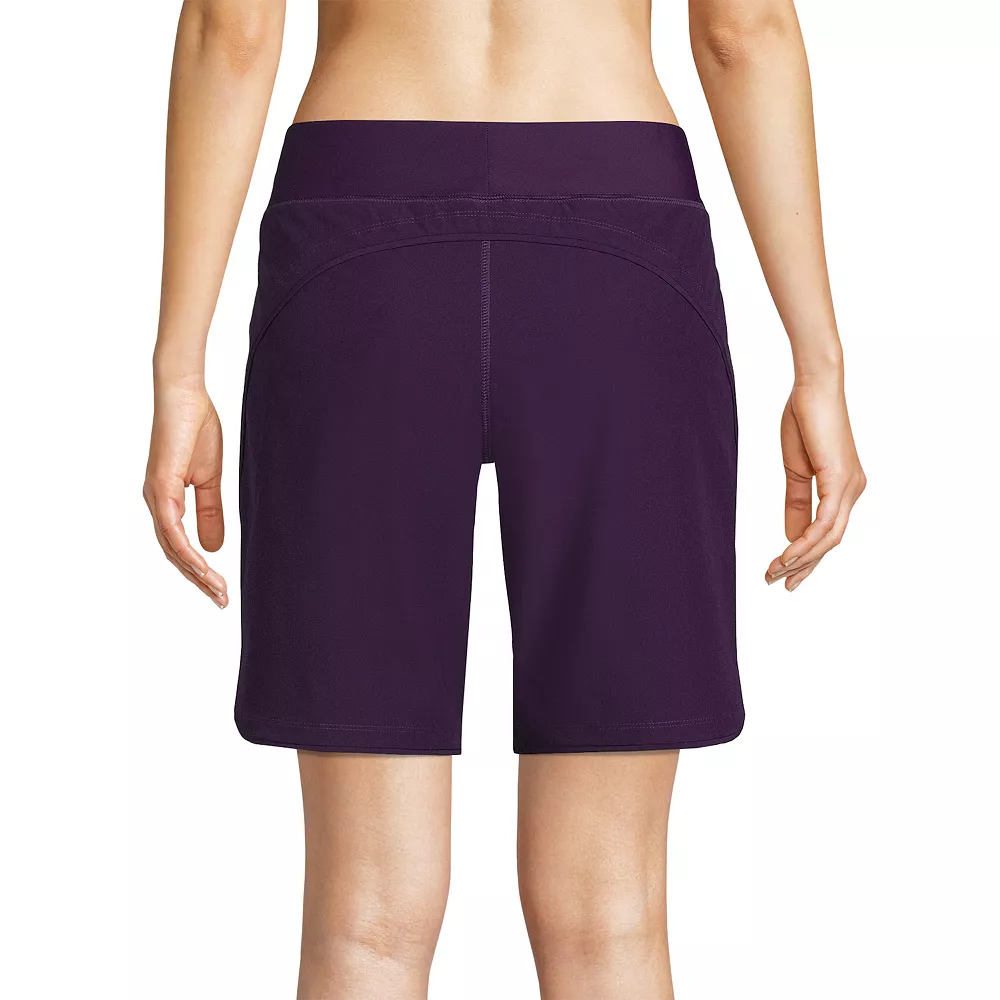 Women's Lands' End Quick Dry Thigh-Minimizer With Panty Swim Long Board Shorts - Image 2