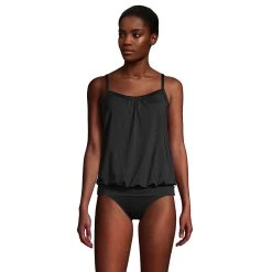 Women's Lands' End UPF 50 Blouson Tankini Top