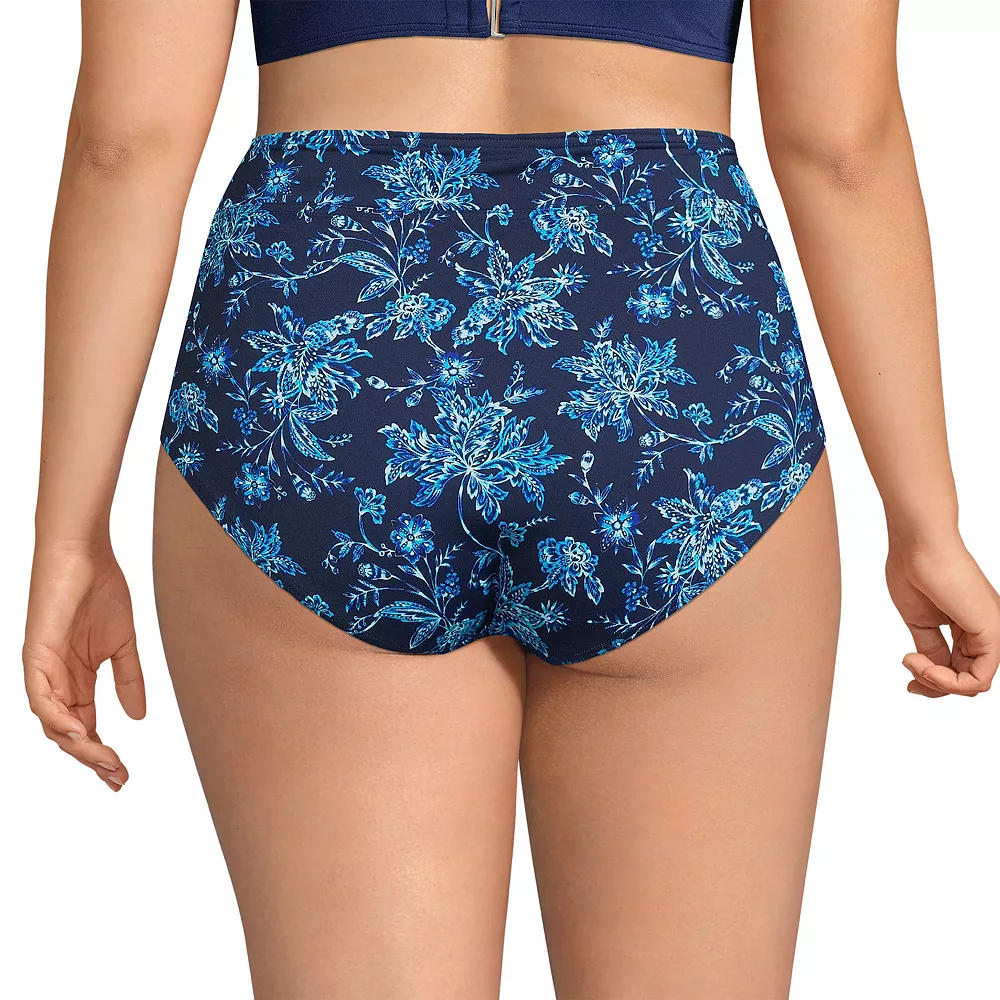 Plus Size Lands' End UPF 50 Tummy Slimming Swim Briefs - Image 2