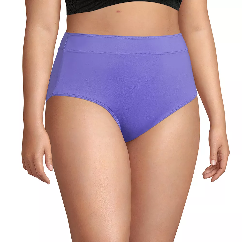 Plus Size Lands' End UPF 50 Tummy Slimming Swim Briefs - Image 3