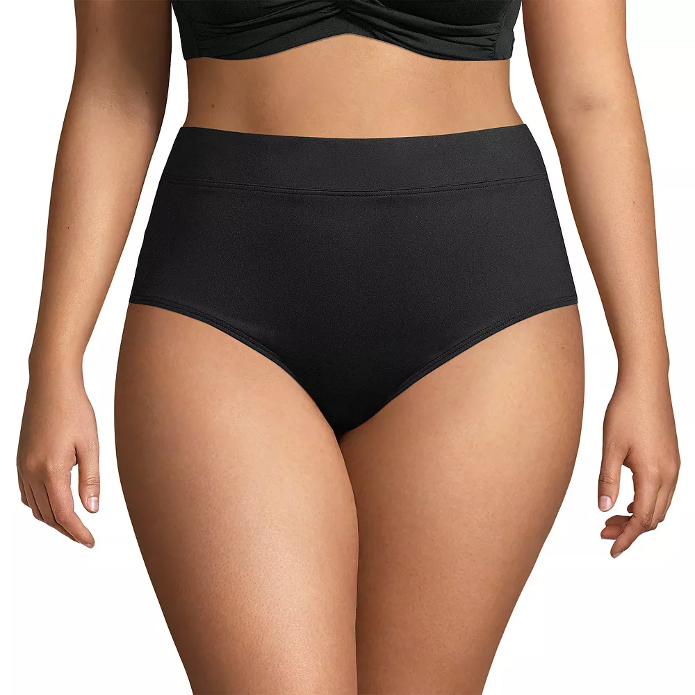 Plus Size Lands' End UPF 50 Tummy Slimming Swim Briefs