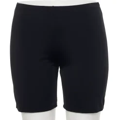Plus Size A Shore Fit Solid Swim Bike Short