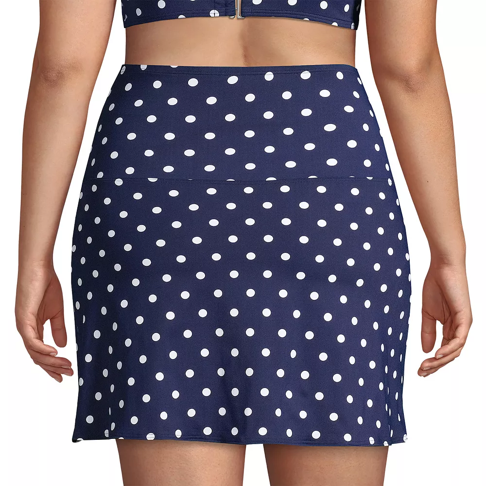Plus Size Lands' End Tummy Control Ultra High-Waist Swim Skirt - Image 2