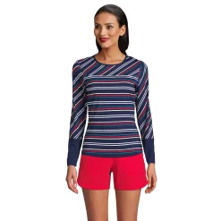 Women's Lands' End Print UPF 50 Rash Guard