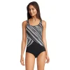 Women's Lands' End Tugless Bust Minimizer One-Piece Swimsuit