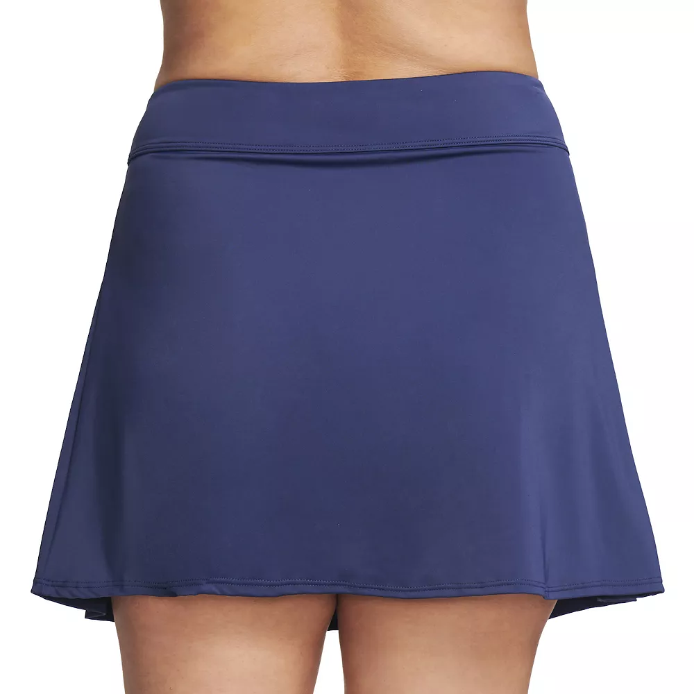 Plus Size Mazu Swim Tummy Control Pleated Swim Skirt - Image 2