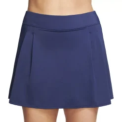 Plus Size Mazu Swim Tummy Control Pleated Swim Skirt
