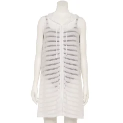Women's Portocruz Hooded Sleeveless Swim Cover-Up Hoodie