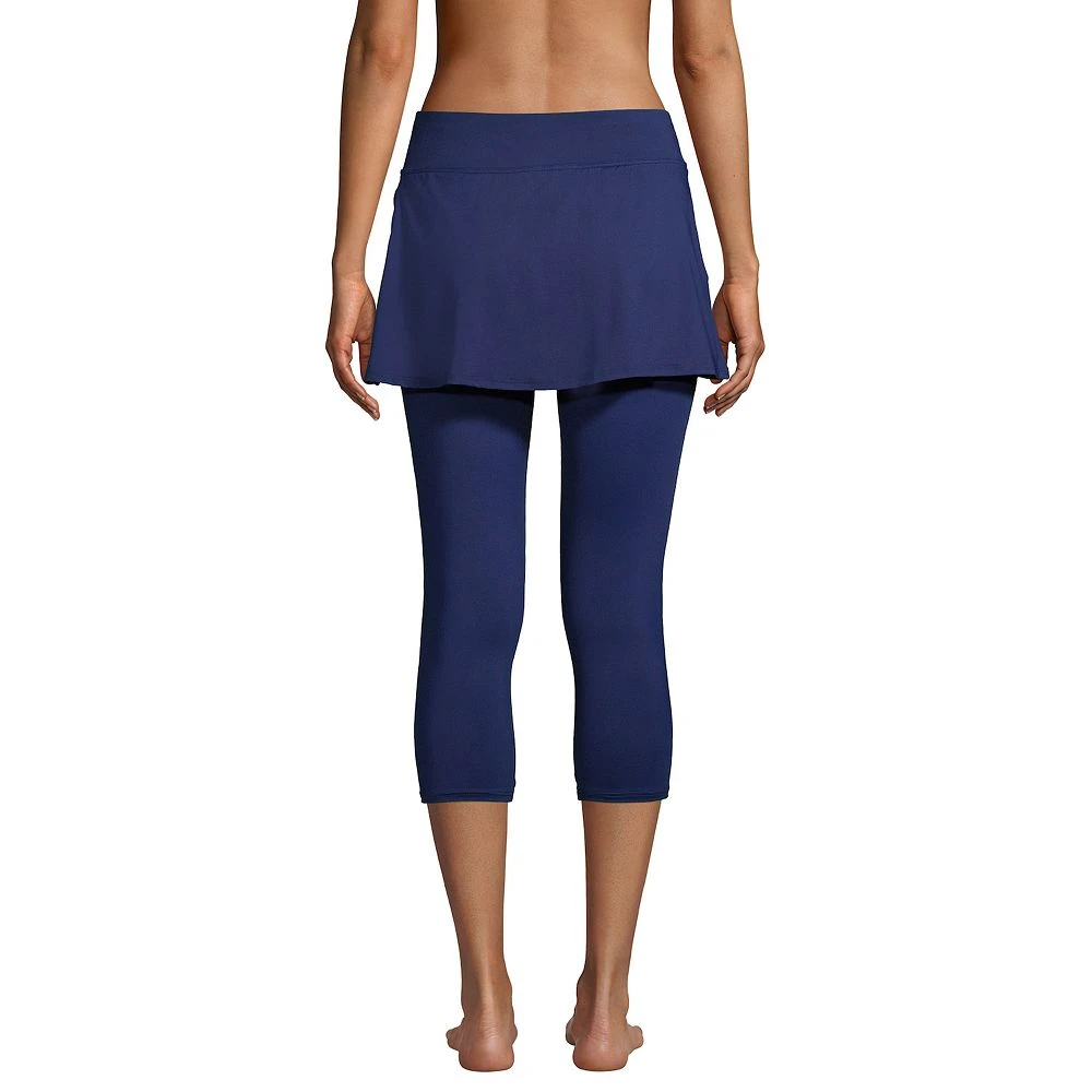 Petite Lands' End UPF 50 Chlorine Resistant Modest Swim Skirt & Leggings - Image 2