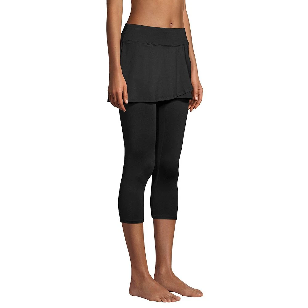 Petite Lands' End UPF 50 Chlorine Resistant Modest Swim Skirt & Leggings - Image 3