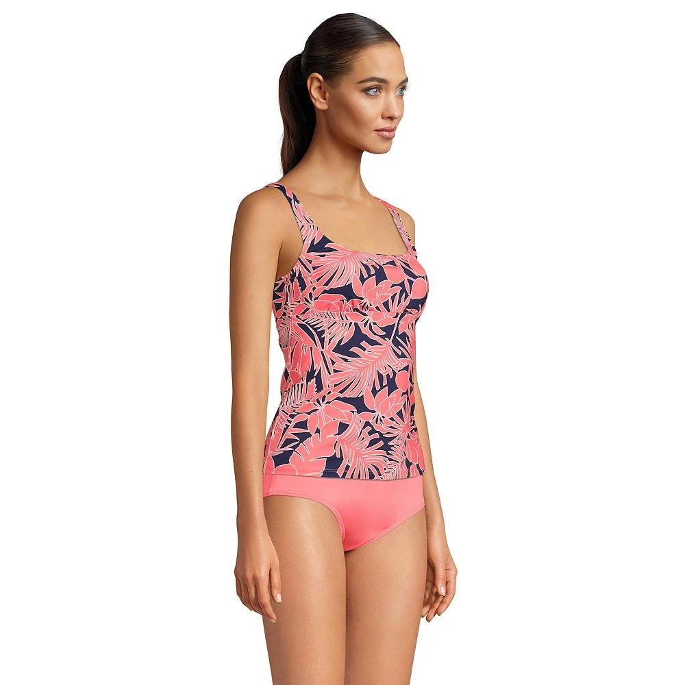Women's Lands' End DD-Cup UPF 50 Squareneck Underwire Tankini Top - Image 3