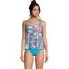 Women's Lands' End Flutter Empire UPF 50 Tankini Top
