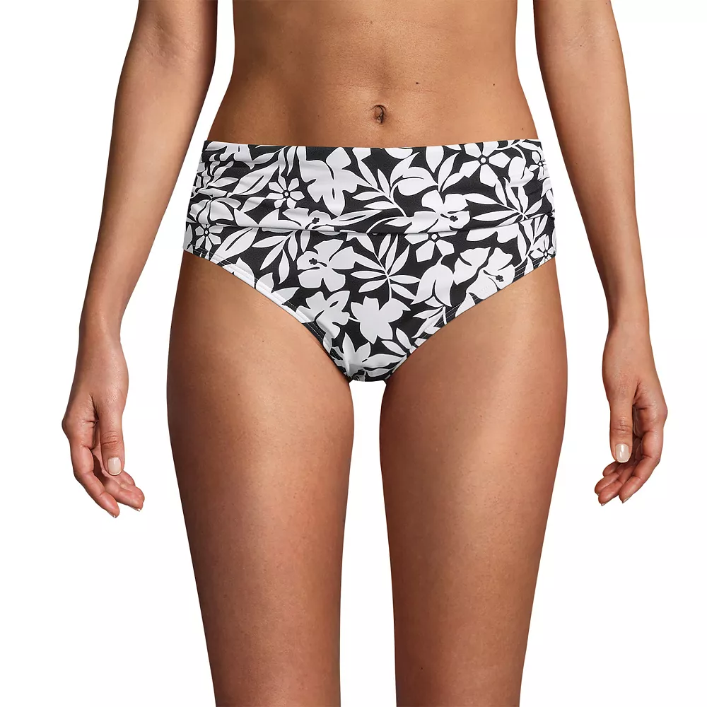 Women's Lands' End UPF 50 Midrise Bikini Bottoms