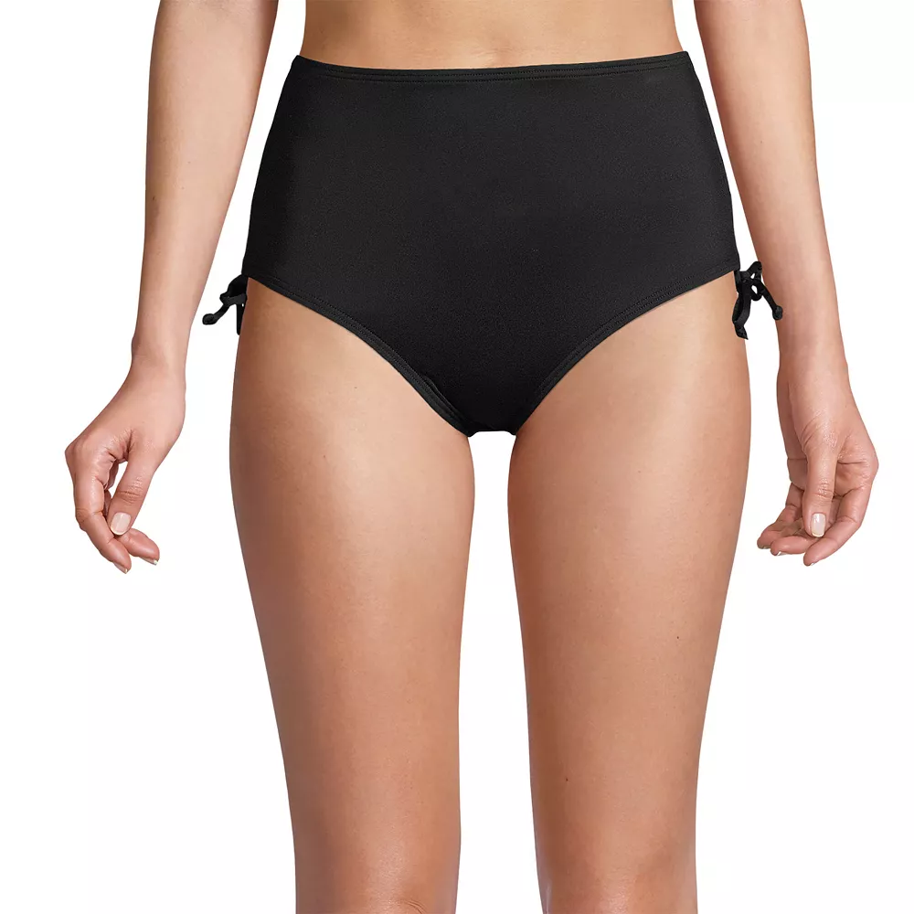 Women's Lands' End UPF 50 Adjustable High-Waist Bikini Bottoms