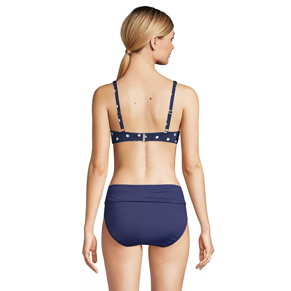 Women's Lands' End DD-Cup UPF 50 V-Neck Bikini Top - Image 2