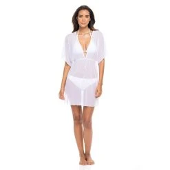 Women's Jordan Taylor Power Mesh Dolman Swim Cover-Up Tunic