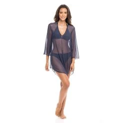 Women's Jordan Taylor Power Mesh Bell-Sleeve Swim Cover-Up Tunic