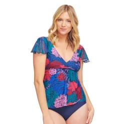 Women's Mazu Swim Flounce Sleeve Tankini Top
