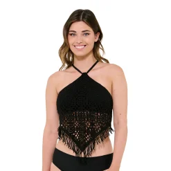 Women's Freshwater Crochet Multistrap Tankini Top
