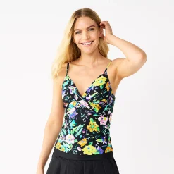 Women's Nine West Floral Tankini Top