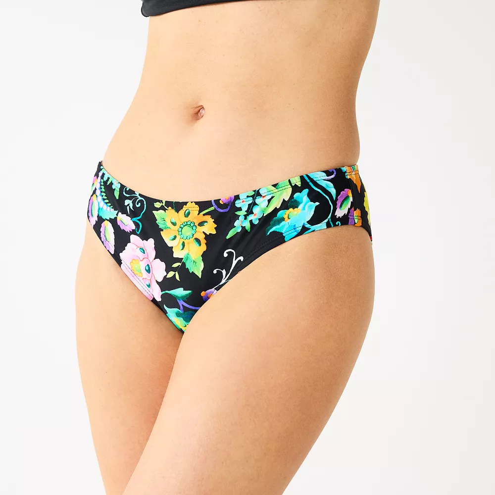 Women's Nine West Floral Scoop Swim Bottoms