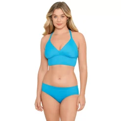 Women's Eco Beach Rib Longline Bralette Swim Top