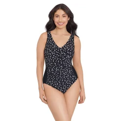 Women's Trimshaper Cosmic Dots Allover Control One-Piece Swimsuit