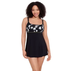 Women's Great Lengths Whoopsie Daisy Empire One-Piece Swim Dress