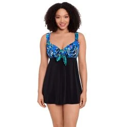 Women's Great Lengths Wild Palms Tie-Front Swimdress