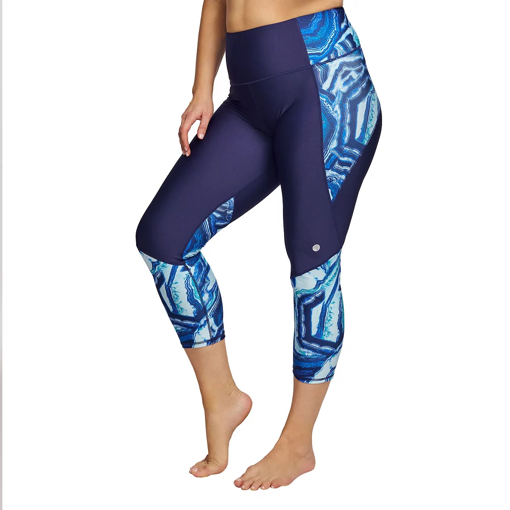 Plus Size Mazu Swim High-Rise Slimming Swim Capri Leggings - Image 3