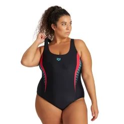 Plus Size Arena MaxFit UPF 50+ V-Back One-Piece Swimsuit