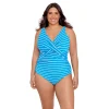 Plus Size Bal Harbour Crossover One-Piece Swimsuit