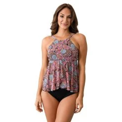 Women's A Shore Fit Safari Mesh Flyaway Swim Top