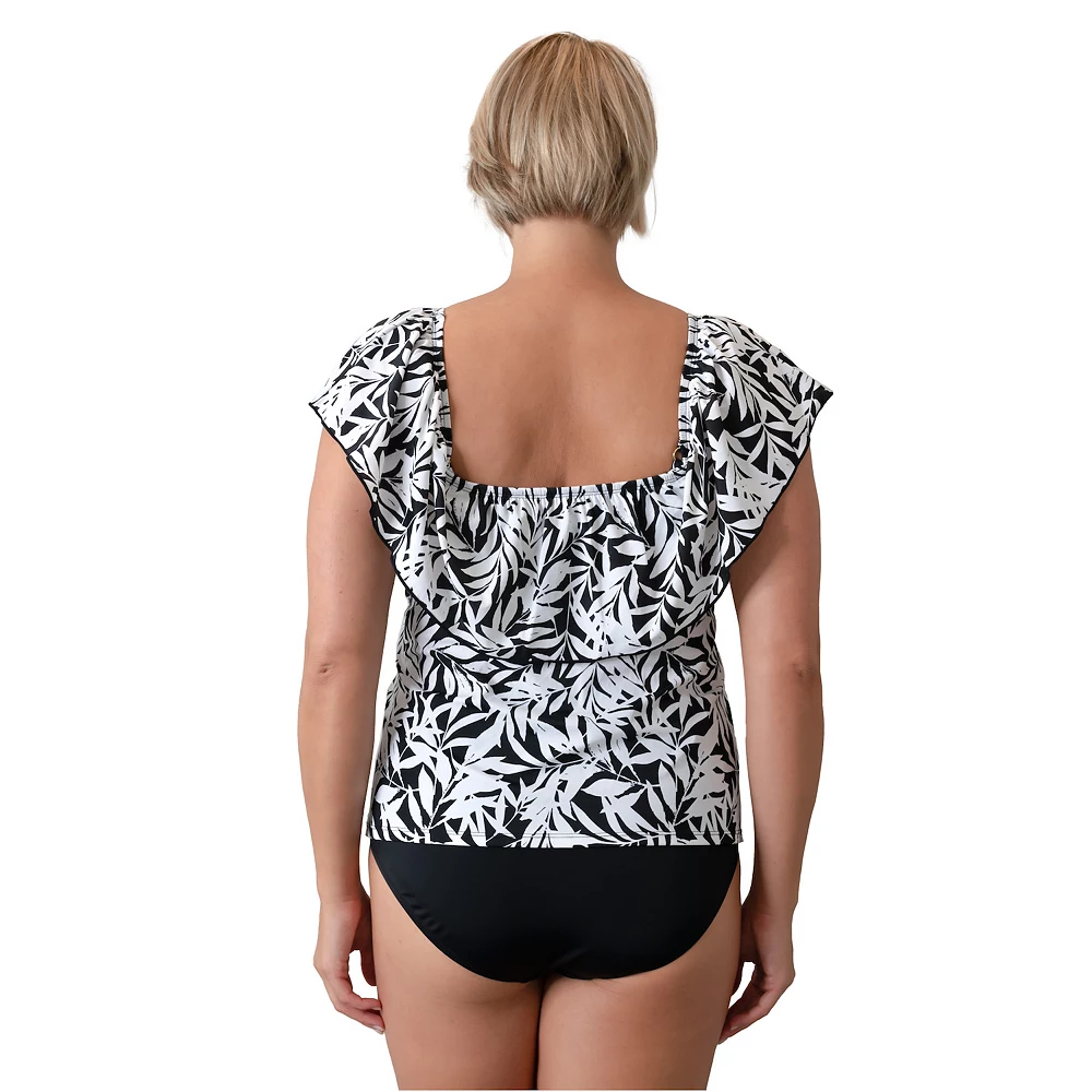 Plus Size A Shore Fit Off-the-Shoulder Swim Top - Image 6