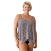 Plus Size A Shore Fit Mesh Handkerchief Swim Top