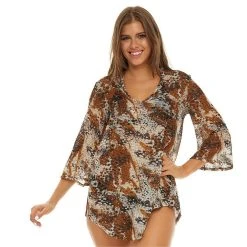 Women's Jordan Taylor Flowy Print Coverup Swimdress