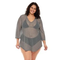 Plus Size Jordan Taylor Mesh Coverup