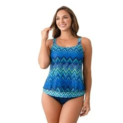 Women's Del Raya Mesh Layer Tankini Top
