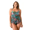 Women's Del Raya Lace-Up Bandeau Mesh Tankini Top