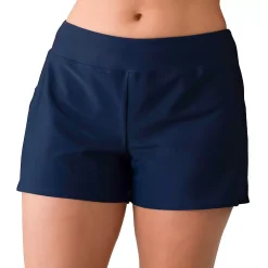 Plus Size Del Raya Tummy Slimmer Solid Swim Shorts