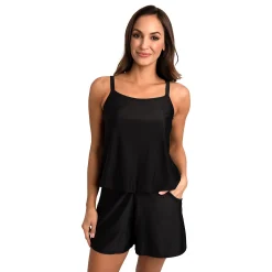 Women's Del Raya Thigh Minimizer Solid Swim Romper