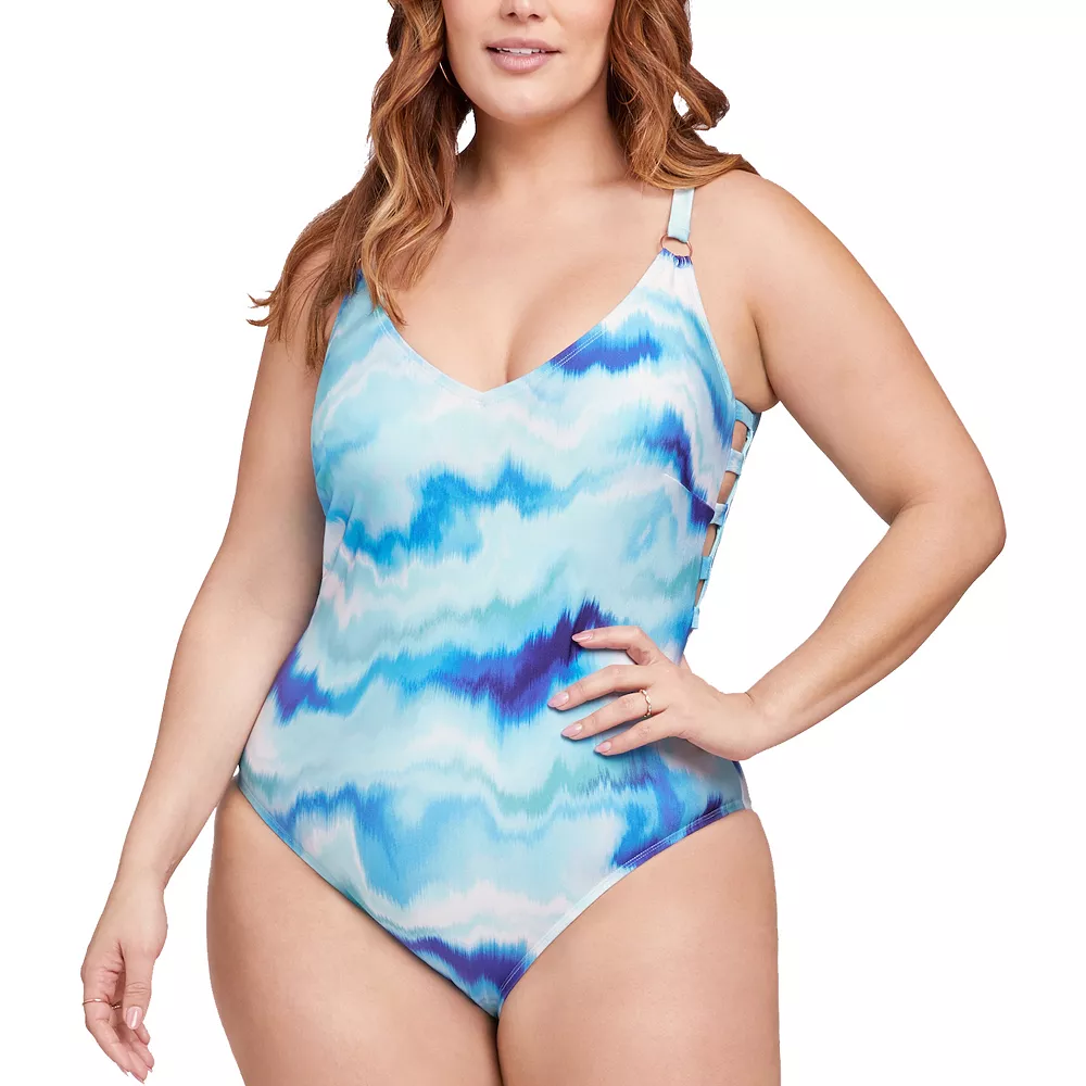 Plus Size LYSA Aileen Cutout One-Piece Swimsuit