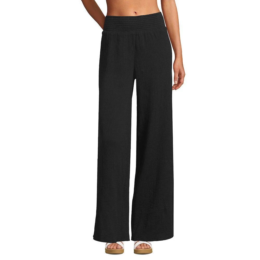 Women's Lands' End Gauze Swimsuit Cover-Up Pants